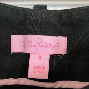 Lilly Pulitzer Black dress pants super stretchy, sexy fit. Size 8